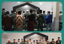 Danramil 2404/Majalaya Rapatkan Barisan Ukhuwah Islamiyah Lewat Sholat Subuh Berjamaah dan Sarapan Bersama di Masjid Jami Al Barokah, Tekankan Sinergitas Keamanan